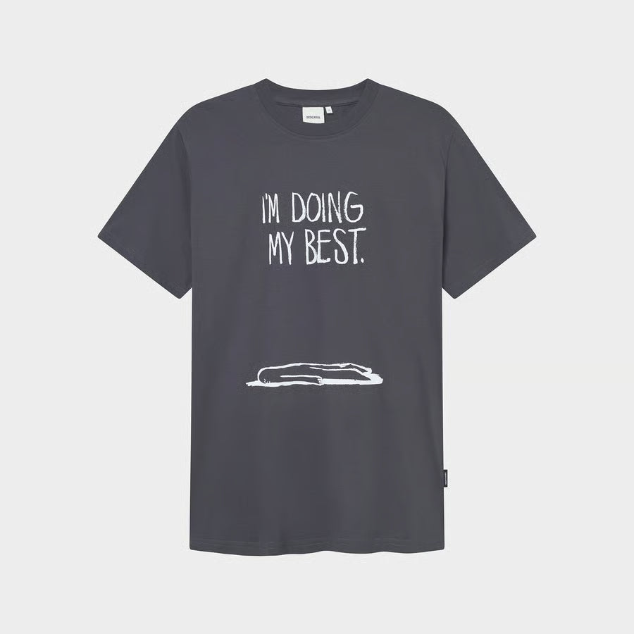 T-shirt Stockholm Doing My Best Charcoal