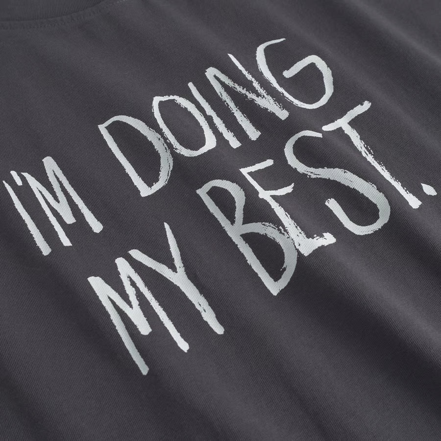 T-shirt Stockholm Doing My Best Charcoal