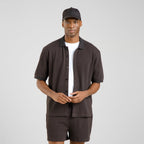 Shirt Falkvik Waffle Phantom Black