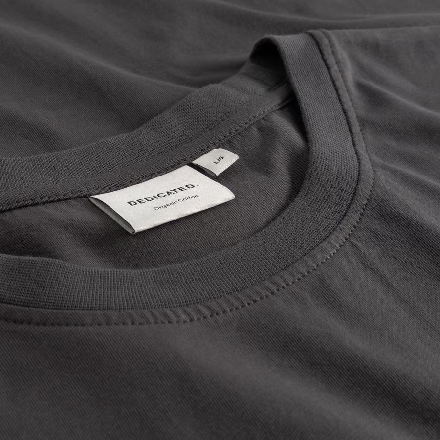 T-shirt Stockholm Turntable Lines Charcoal