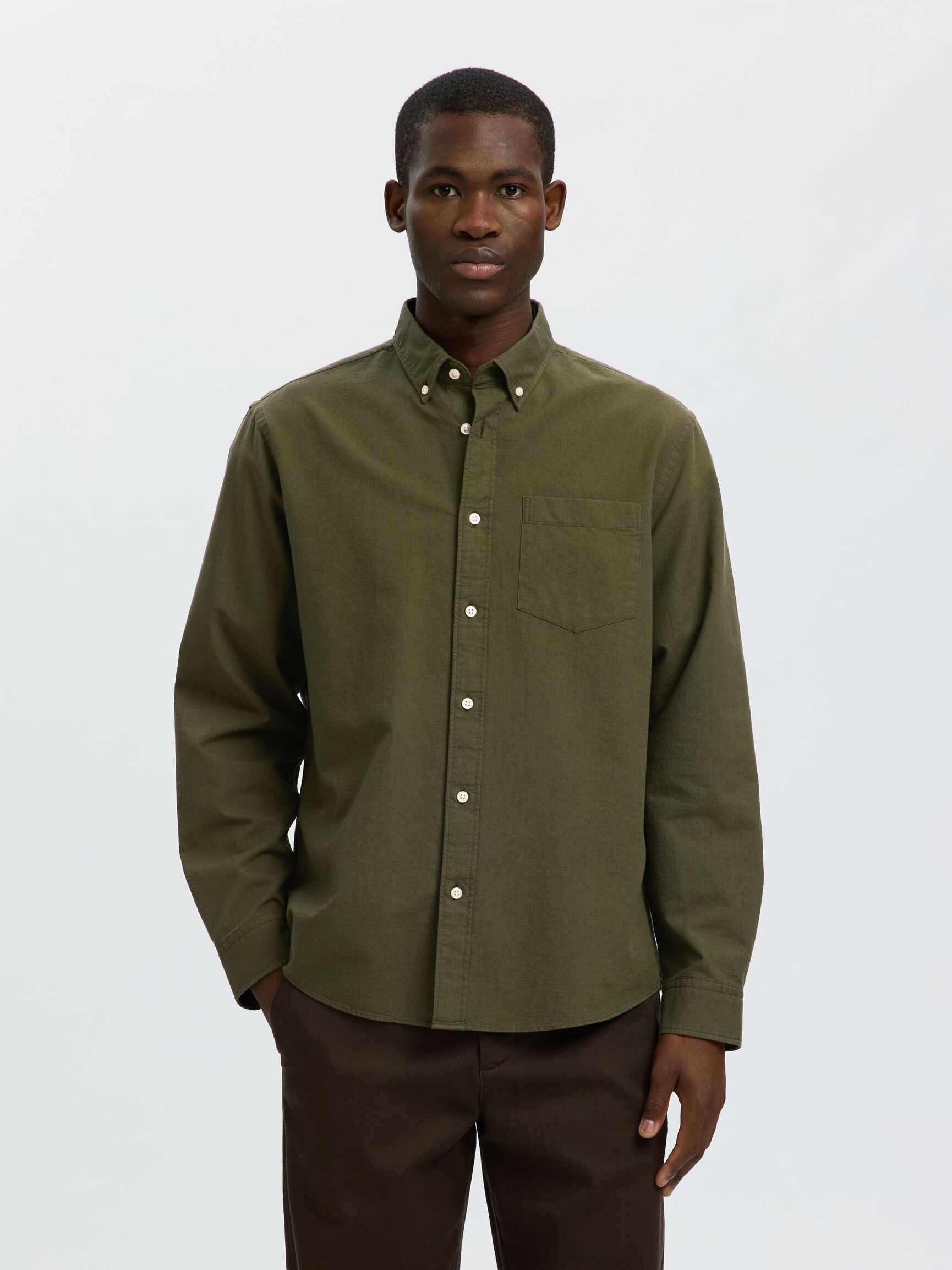 SLMCOLE-RICK OX REG LS SHIRT –ARMY
