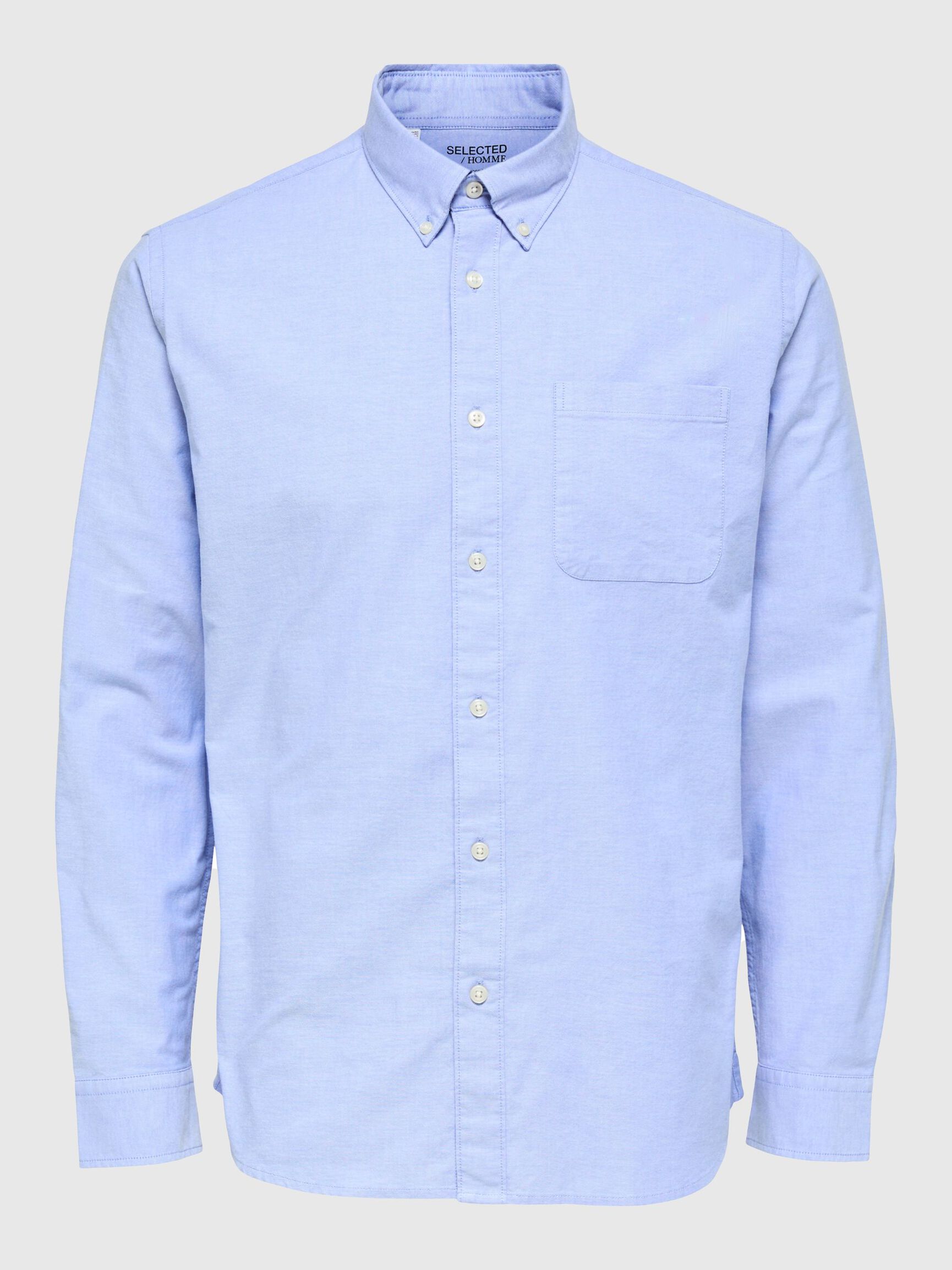SLMCOLE-RICK OX REG LS SHIRT – BLUE