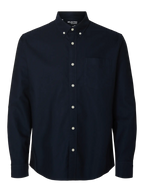 SLMCOLE-RICK OX REG LS SHIRT – Navy