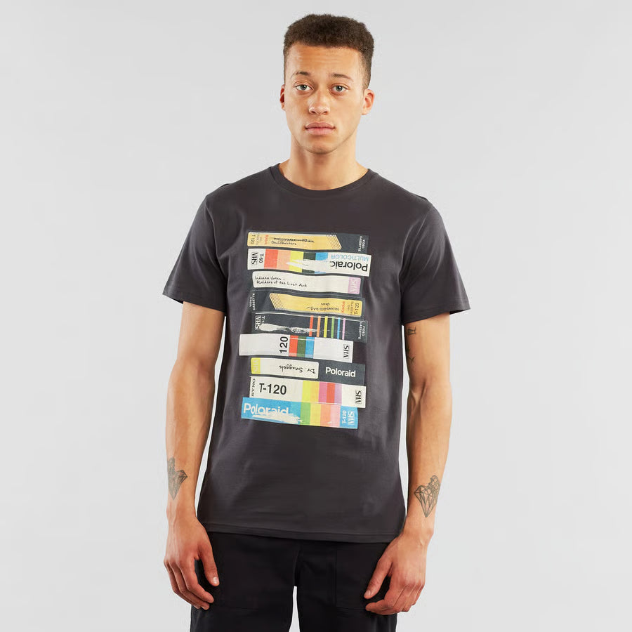 T-shirt Stockholm Video Retro Charcoal