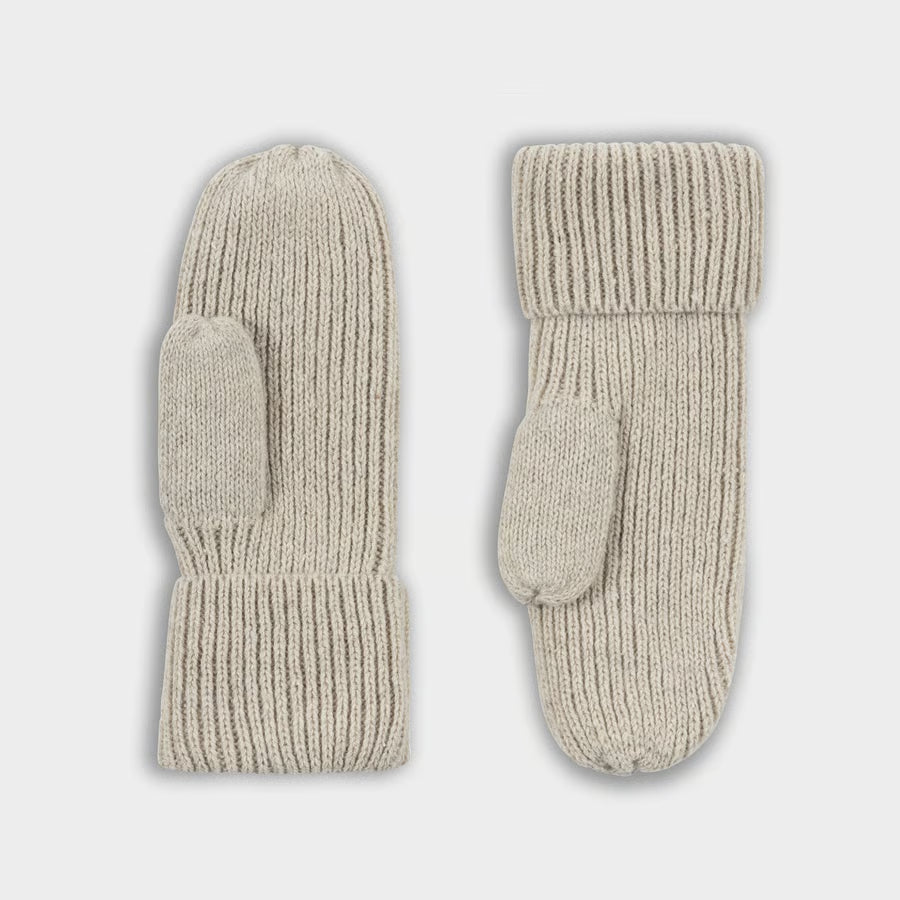 Mittens Vantaa Wool Pearl White