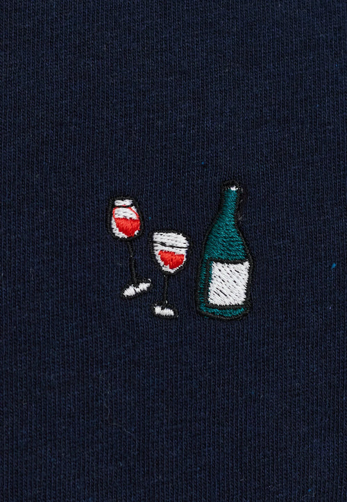 Application T-Shirt / 1433 DAT - Navy-melange