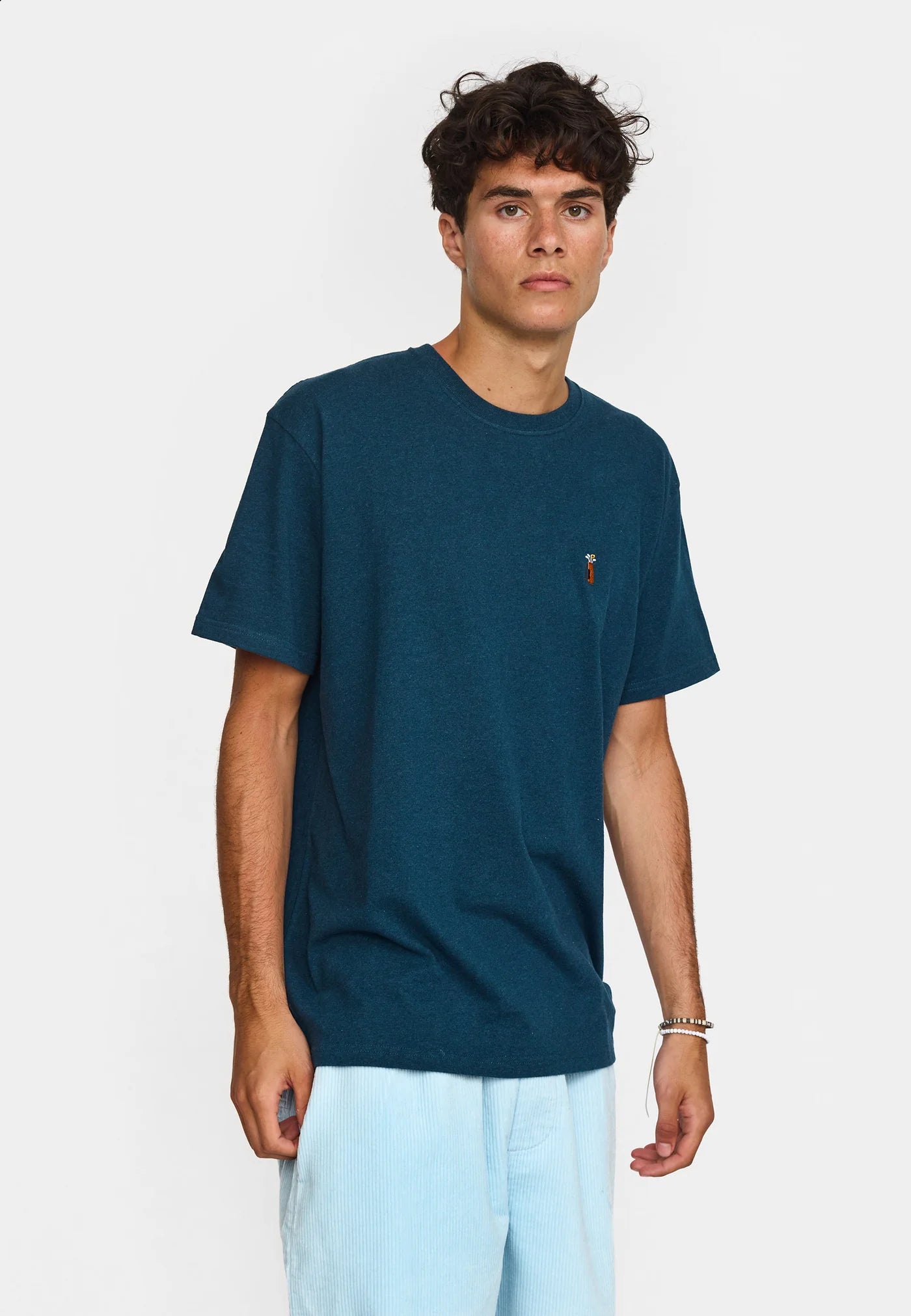 Application T-Shirt / 1461 GOL - Darkpetrol-melange