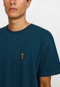 Application T-Shirt / 1461 GOL - Darkpetrol-melange