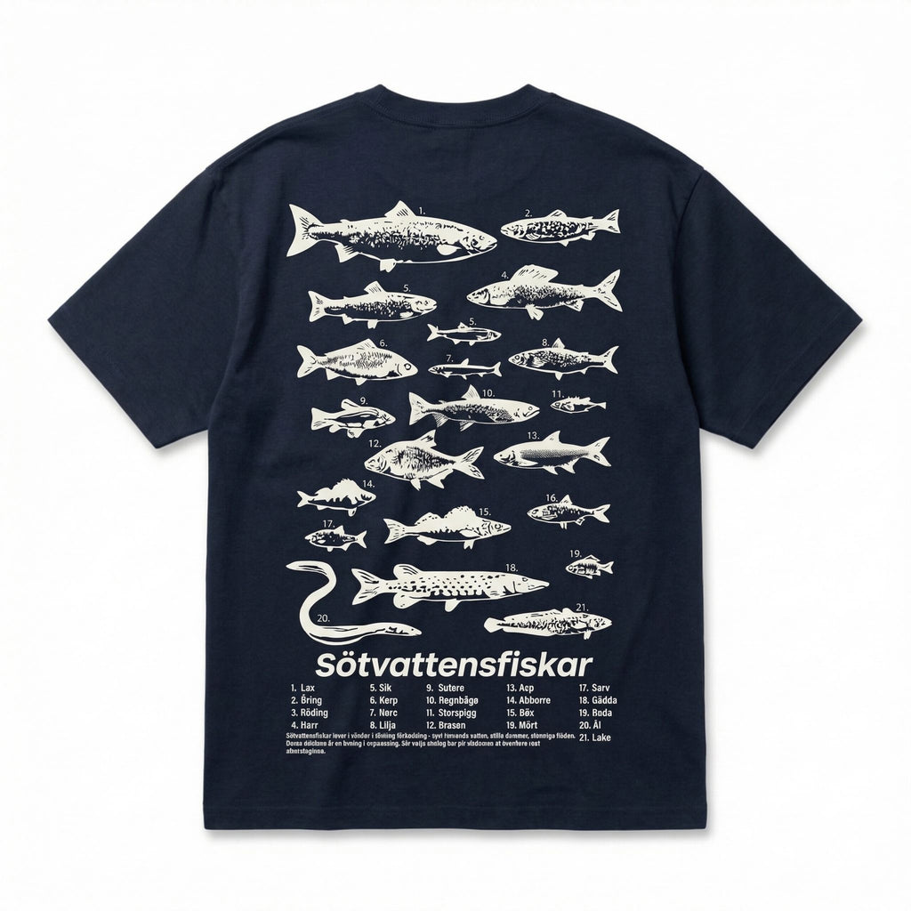 Relaxed T-shirt - Sötvattensfiskar 2.0