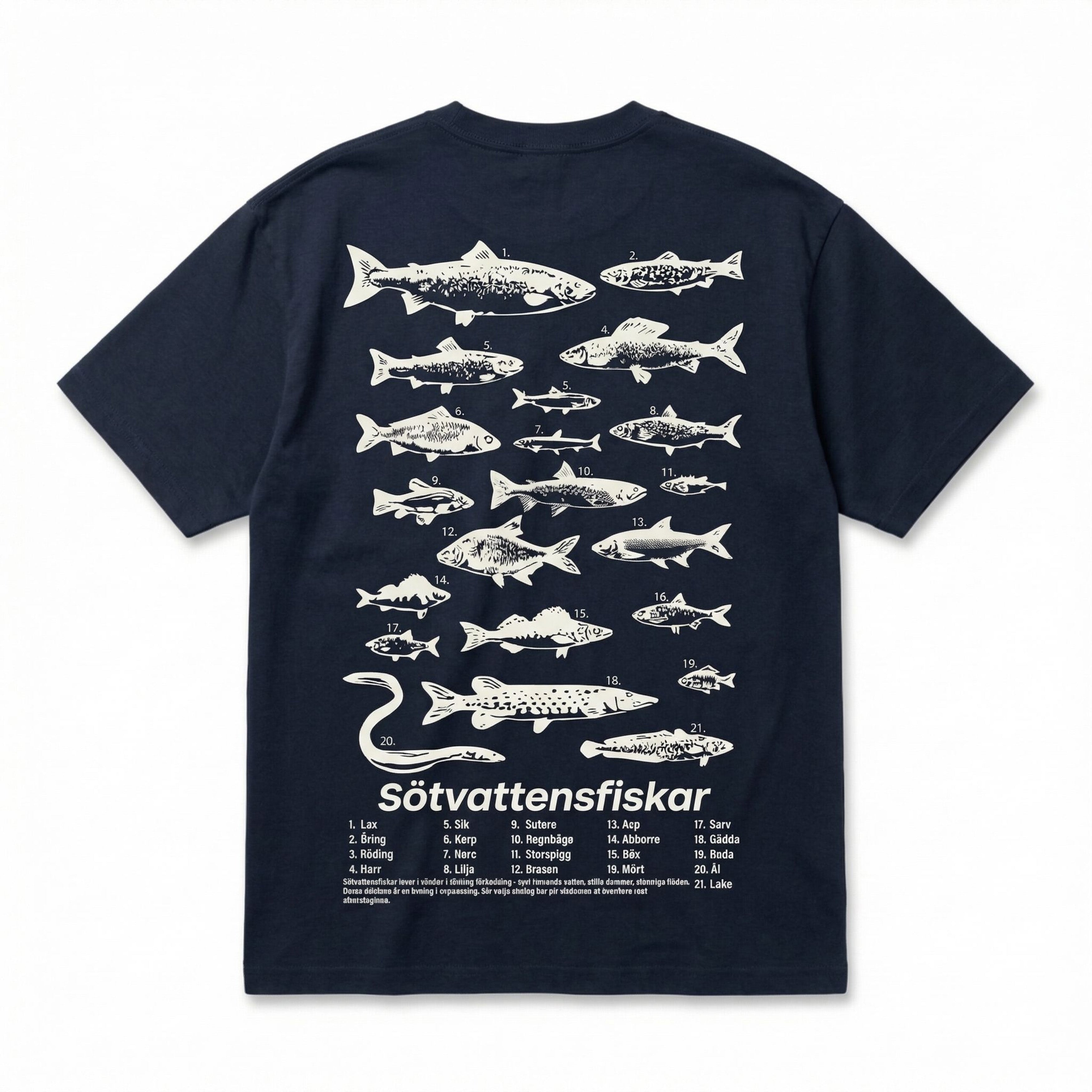 Relaxed T-shirt - Sötvattensfiskar 2.0