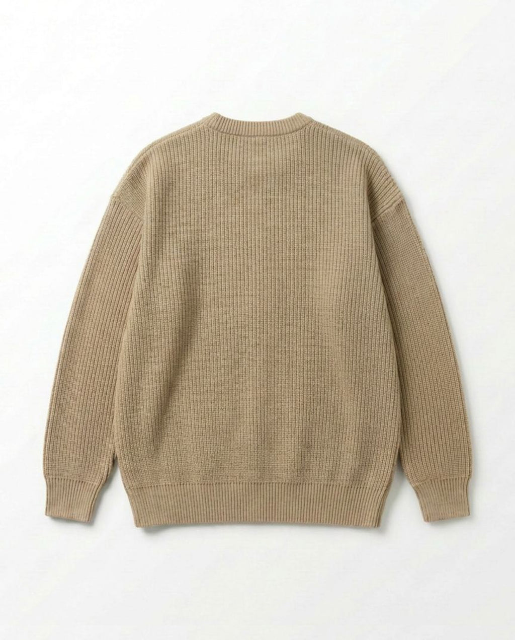 Cotton Knit Sweater – Khaki