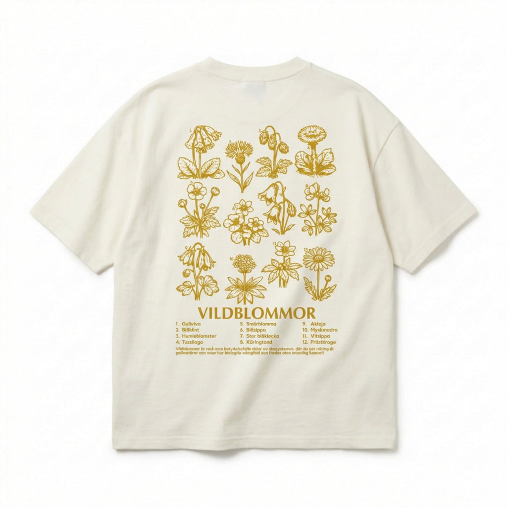 Relaxed T-shirt - Vildblommor