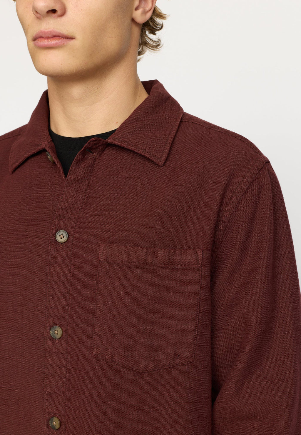 Casual Shirt / 3997 - Burgundy