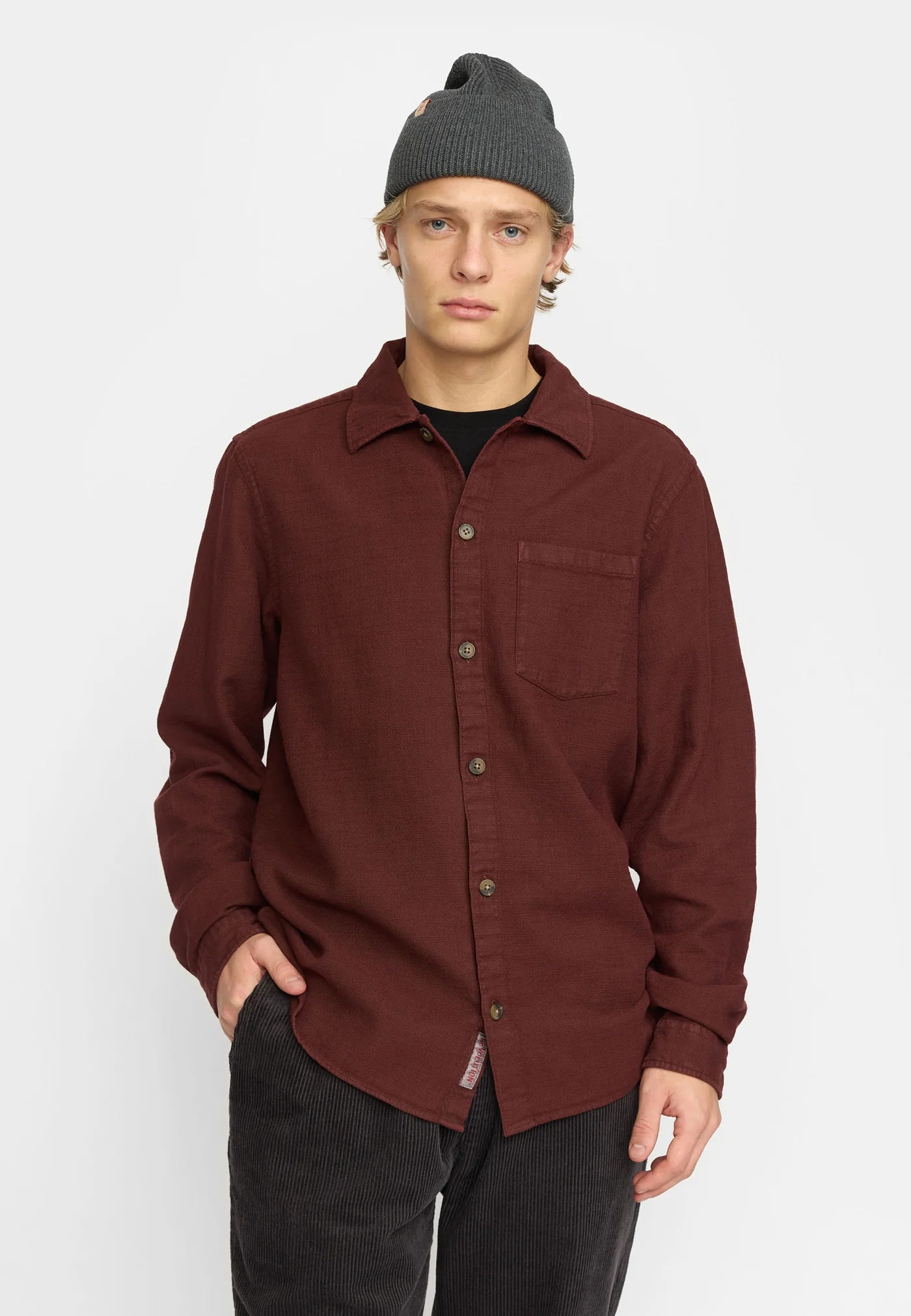 Casual Shirt / 3997 - Burgundy