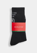 Jaquard Crew Sock / 8910 - Black