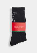 Jaquard Crew Sock / 8910 - Black