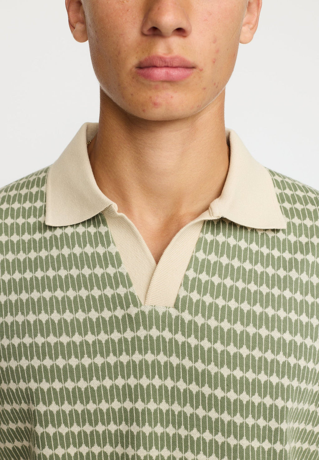 Jaquard Polo Shirt / 3230 - Lightgreen