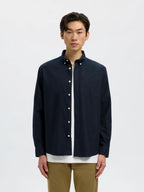 SLMCOLE-RICK OX REG LS SHIRT – Navy
