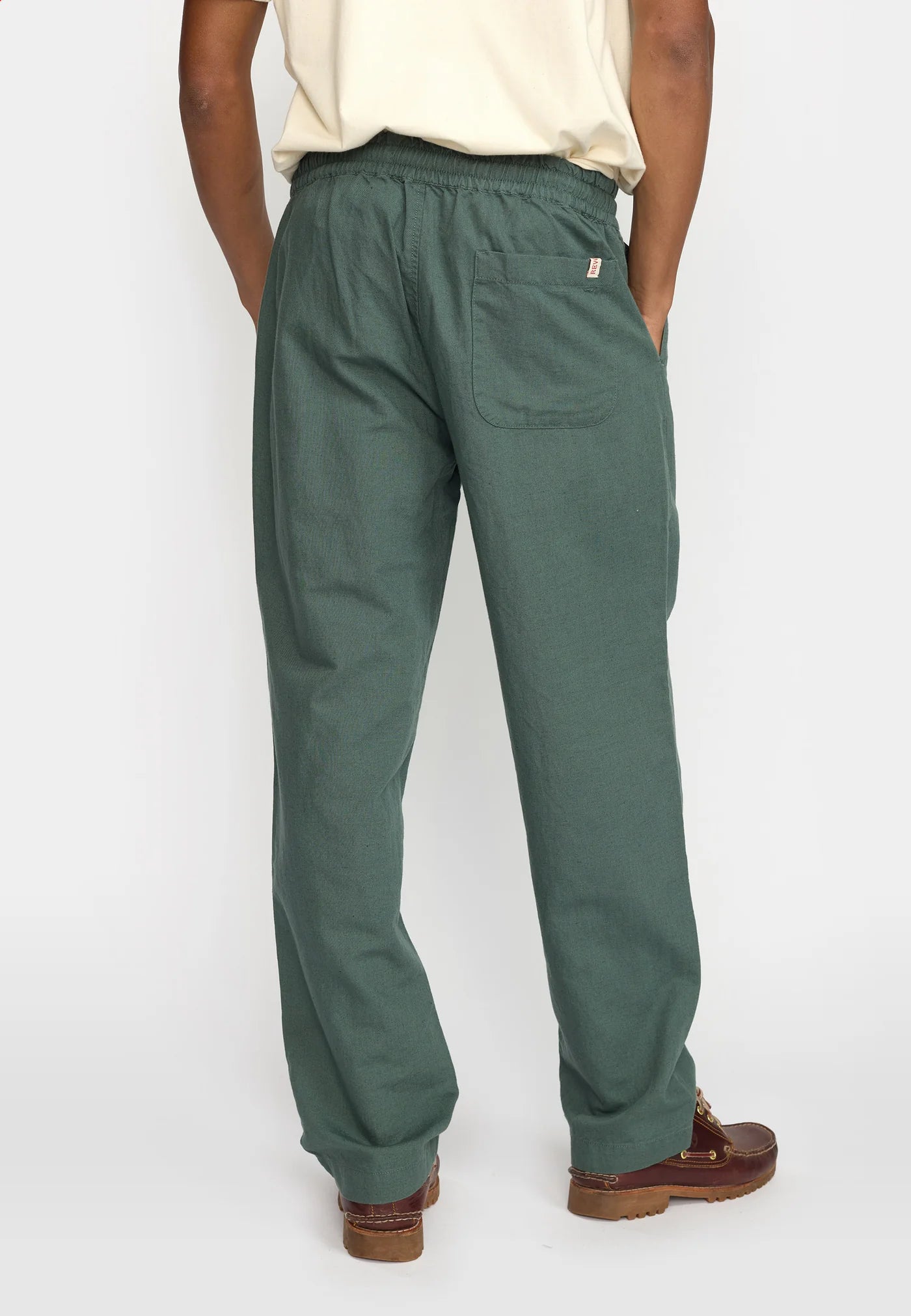 Linen Trousers / 5890 - Dustgreen