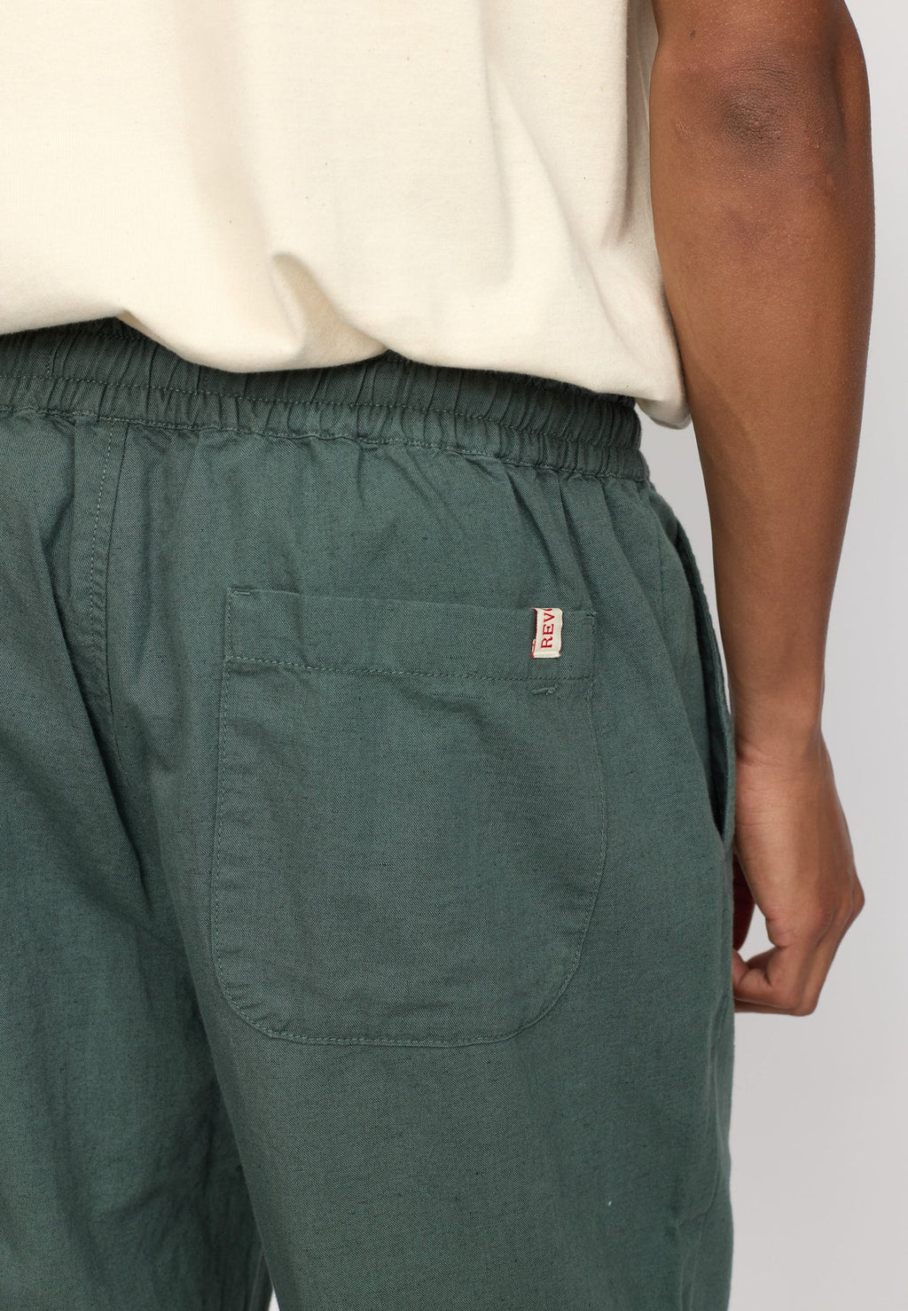 Linen Trousers / 5890 - Dustgreen