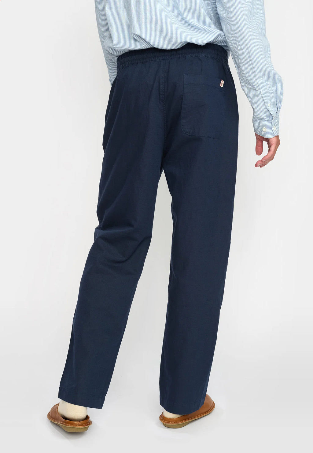 Linen Trousers / 5890 - Navy