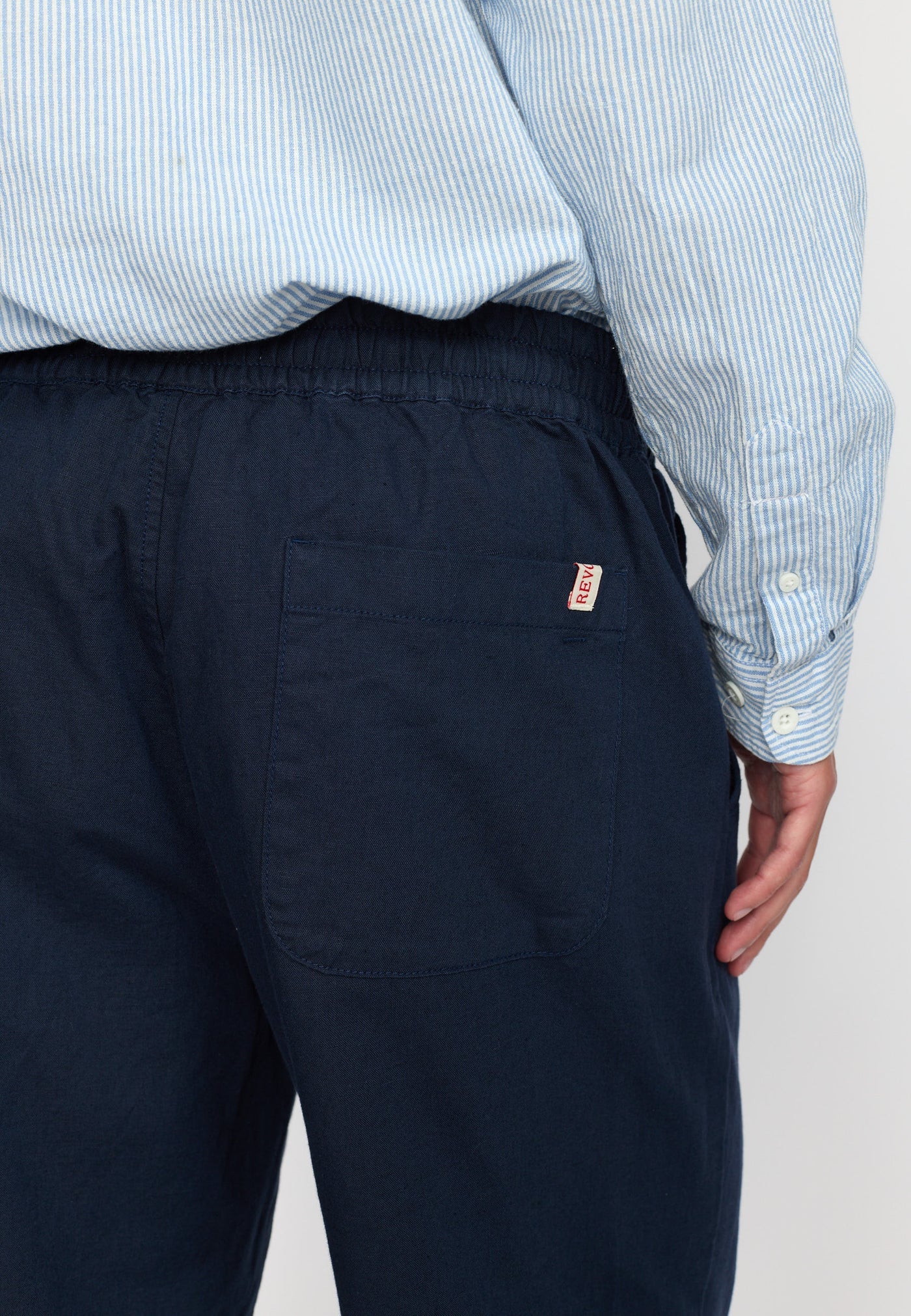 Linen Trousers / 5890 - Navy