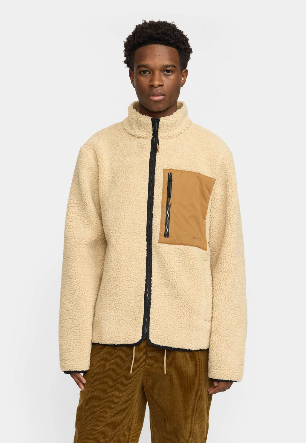 Pocket Teddy Jacket – Beige