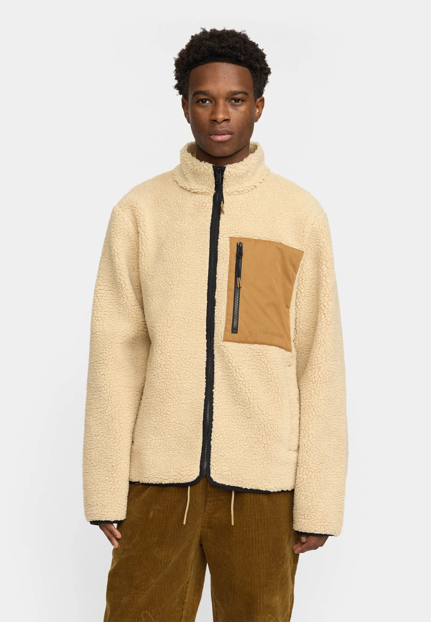 Pocket Teddy Jacket – Beige