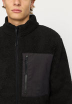 Pocket Teddy Jacket – Black