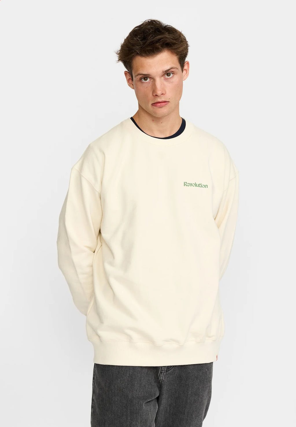 Printed Crewneck / 2790 LAN - Offwhite