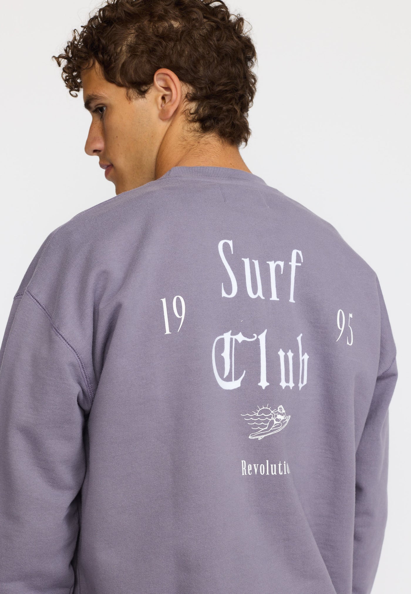 Printed Crewneck / 2809 CLU - Purple