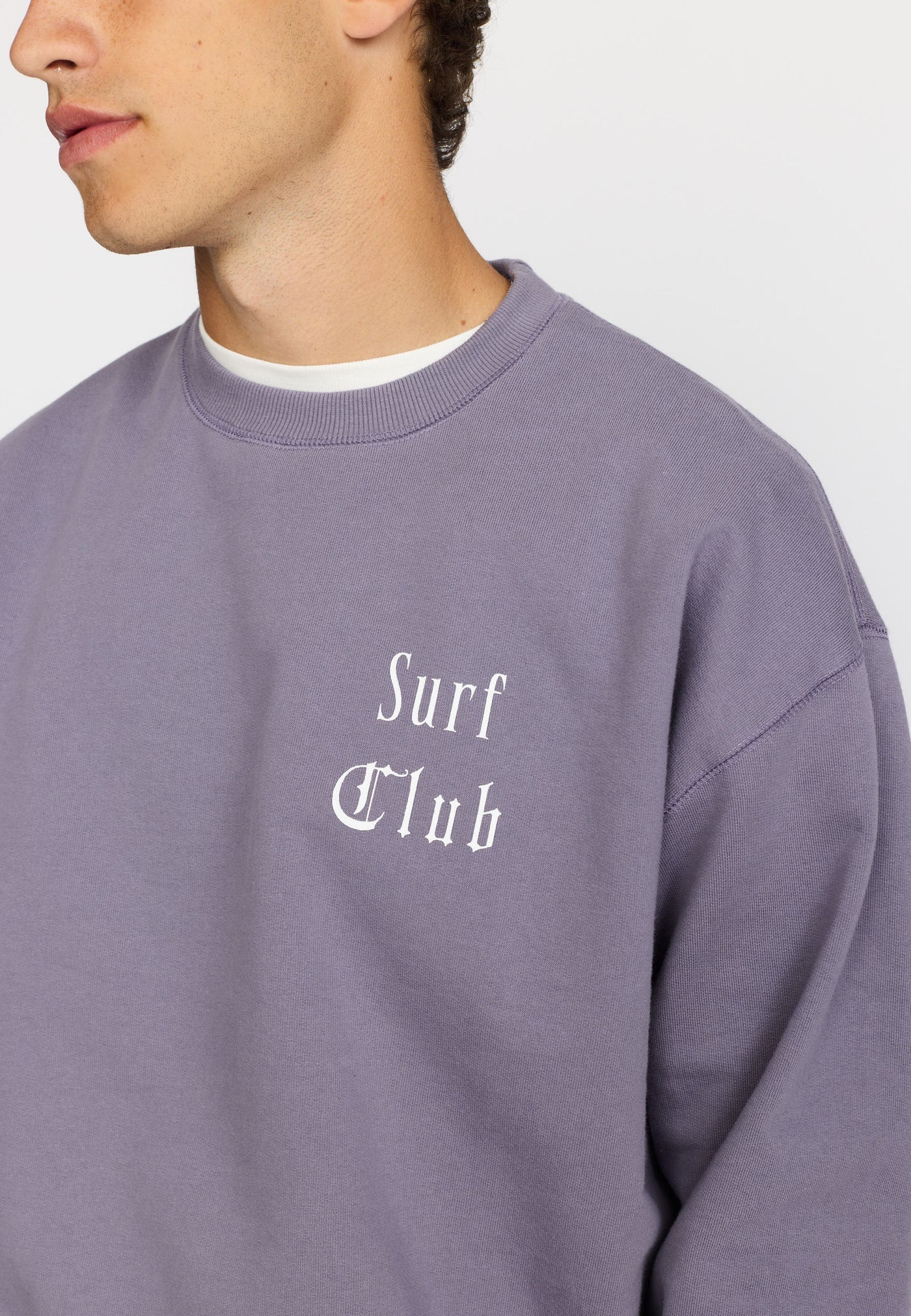 Printed Crewneck / 2809 CLU - Purple