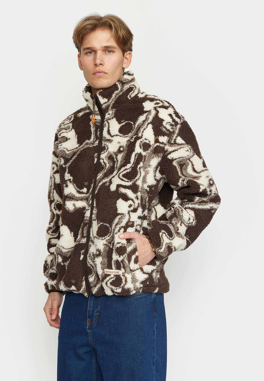 Printed Teddy Jacket