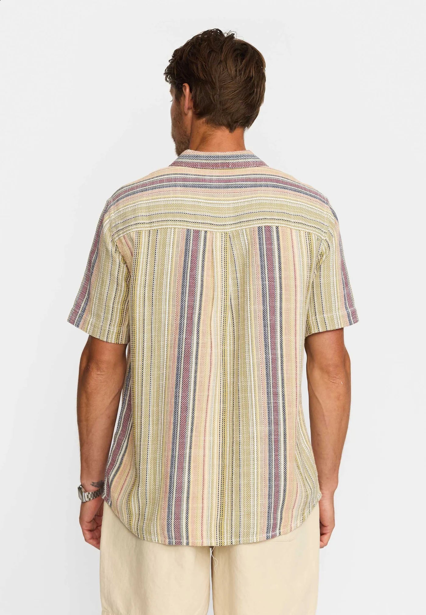 Short-sleeved Cuban Shirt - 3161