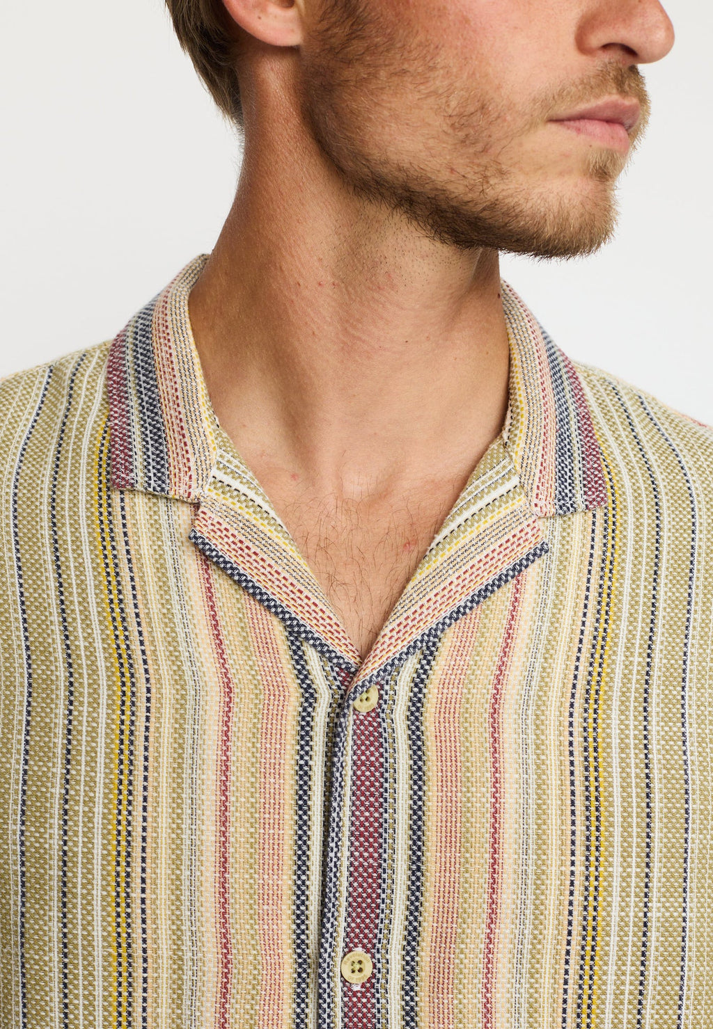 Short-sleeved Cuban Shirt - 3161