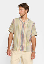 Short-sleeved Cuban Shirt - 3161