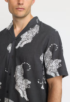Short-sleeved Cuban Shirt - 3168