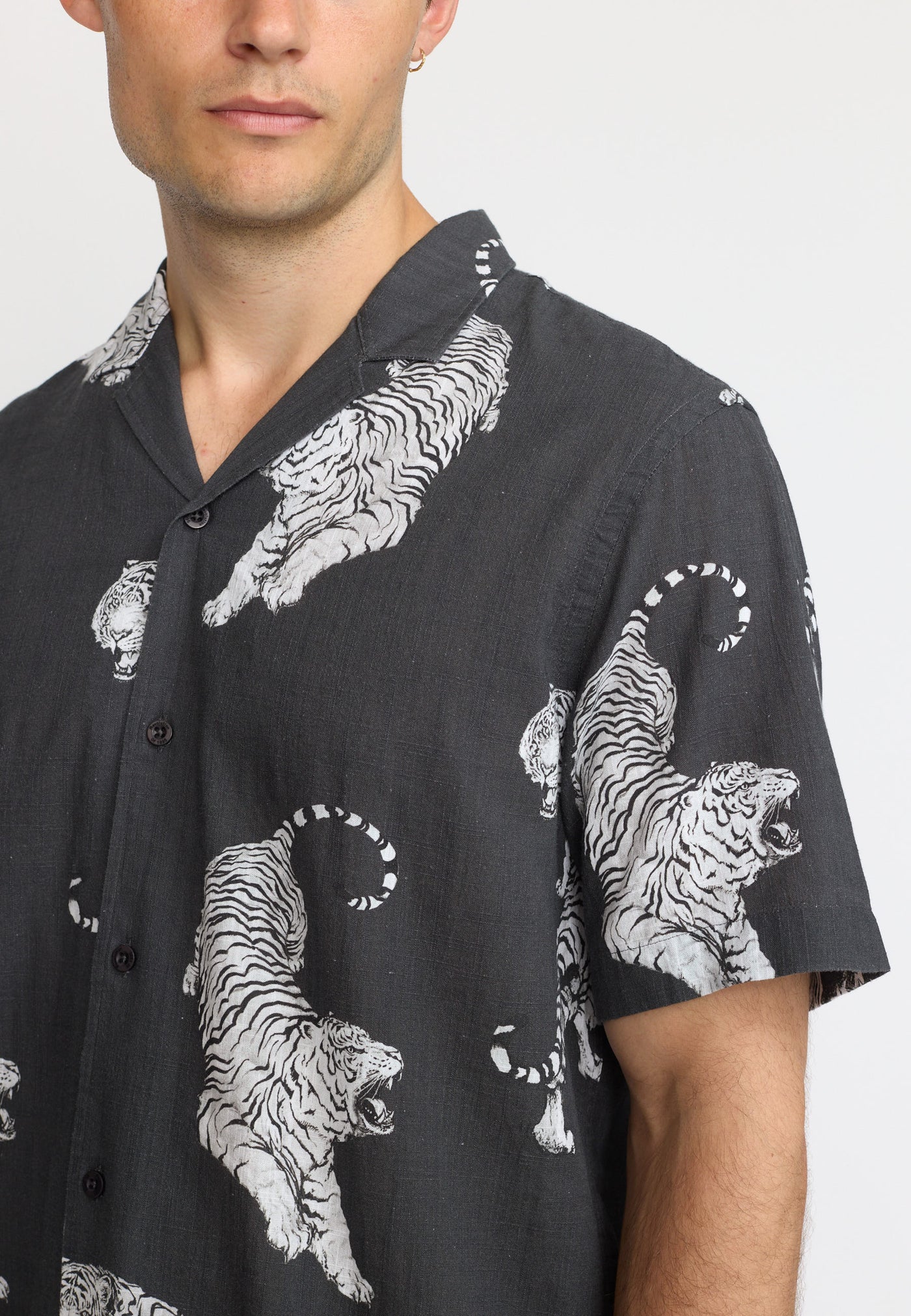 Short-sleeved Cuban Shirt - 3168