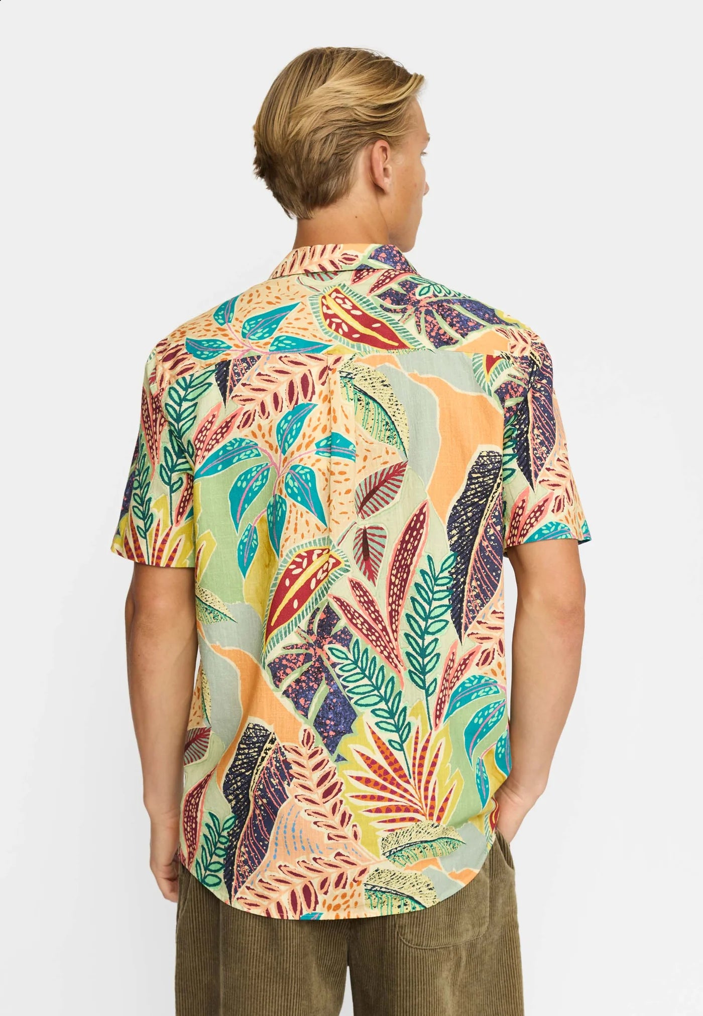 Short-sleeved Cuban Shirt / 3246 - Orange