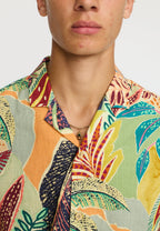 Short-sleeved Cuban Shirt / 3246 - Orange