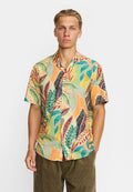 Short-sleeved Cuban Shirt / 3246 - Orange