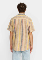 Short-sleeved Cuban Shirt / 3918 - Brown