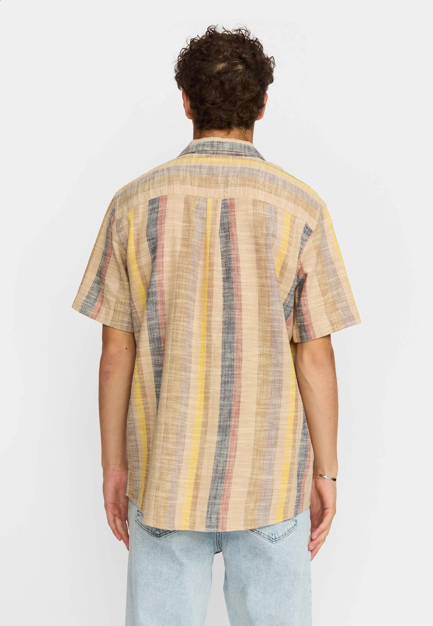 Short-sleeved Cuban Shirt / 3918 - Brown