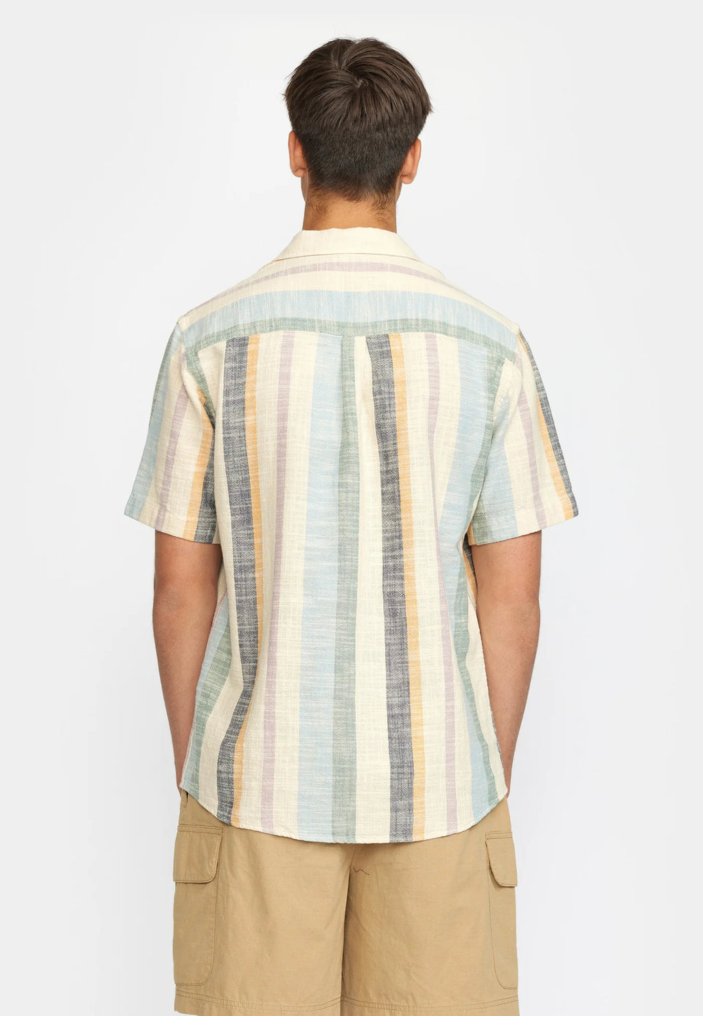 Short-sleeved Cuban Shirt / 3918 - Dustgreen