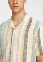 Short-sleeved Cuban Shirt / 3918 - Dustgreen