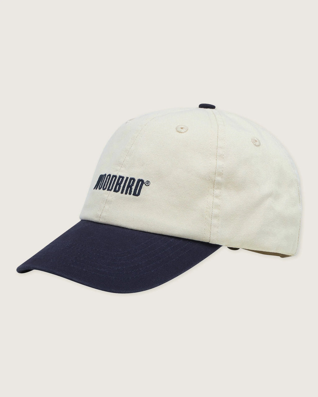 Core Twill Cap – Vit/blå