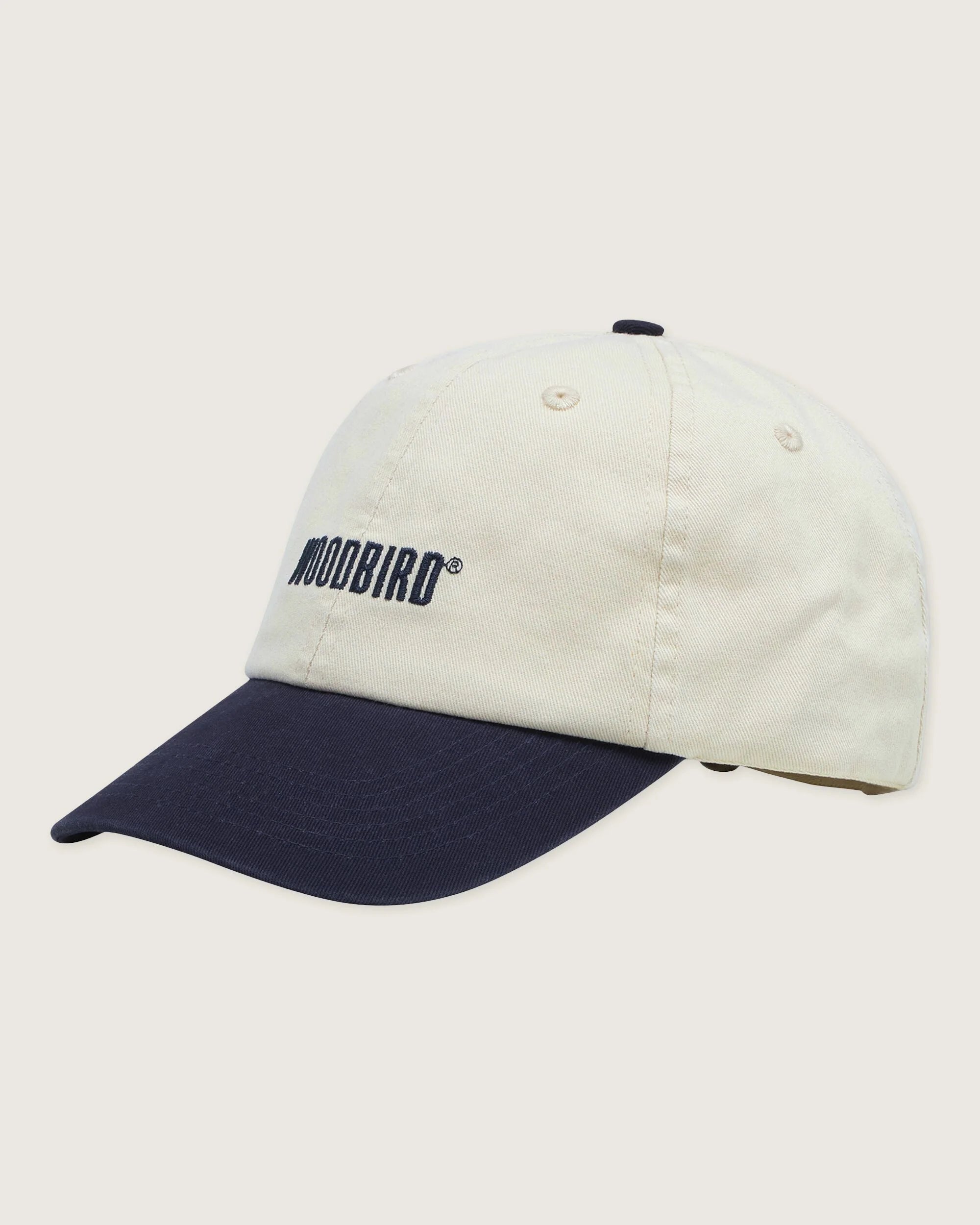 Core Twill Cap – Vit/blå
