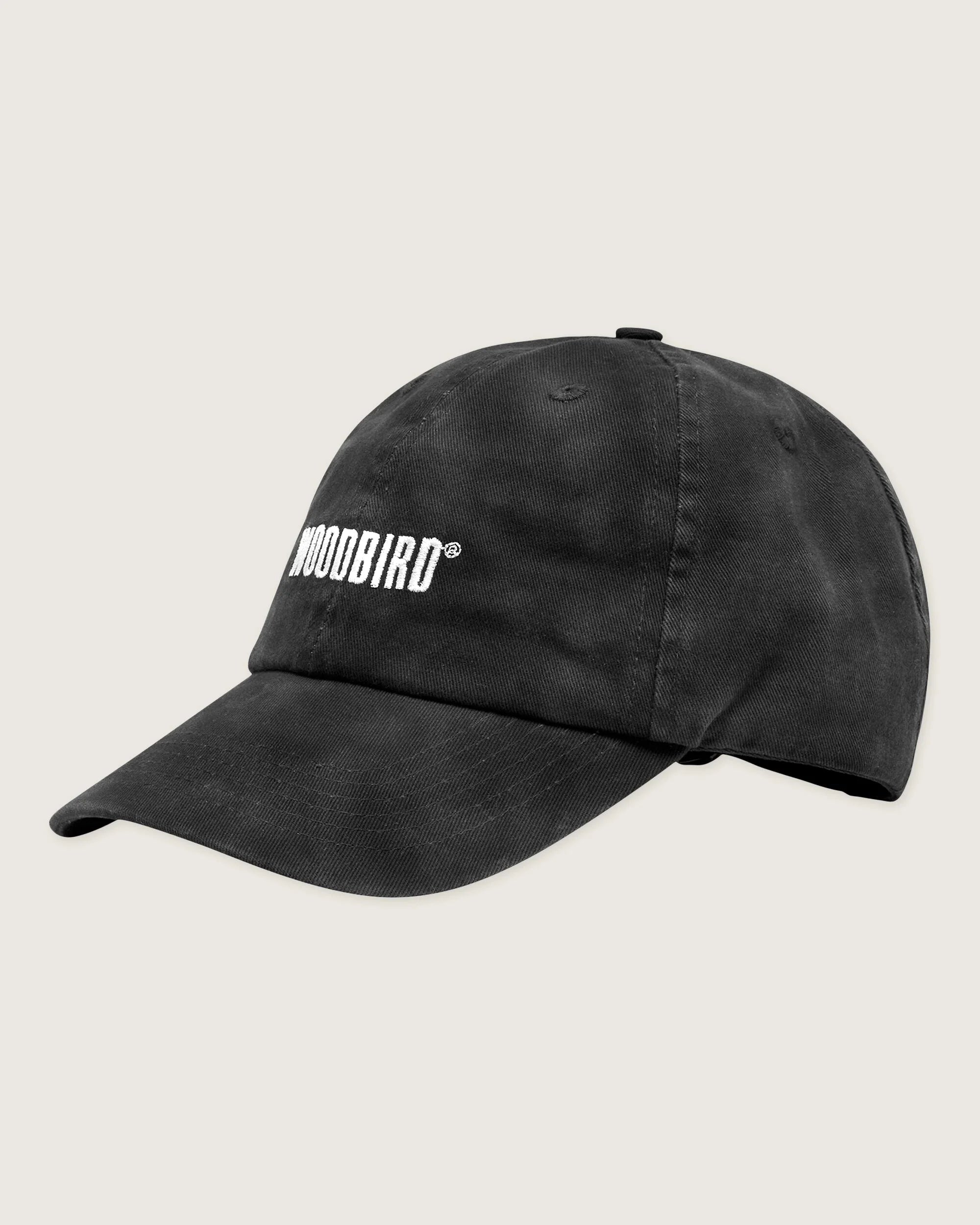 Core Twill Cap – Washed Svart
