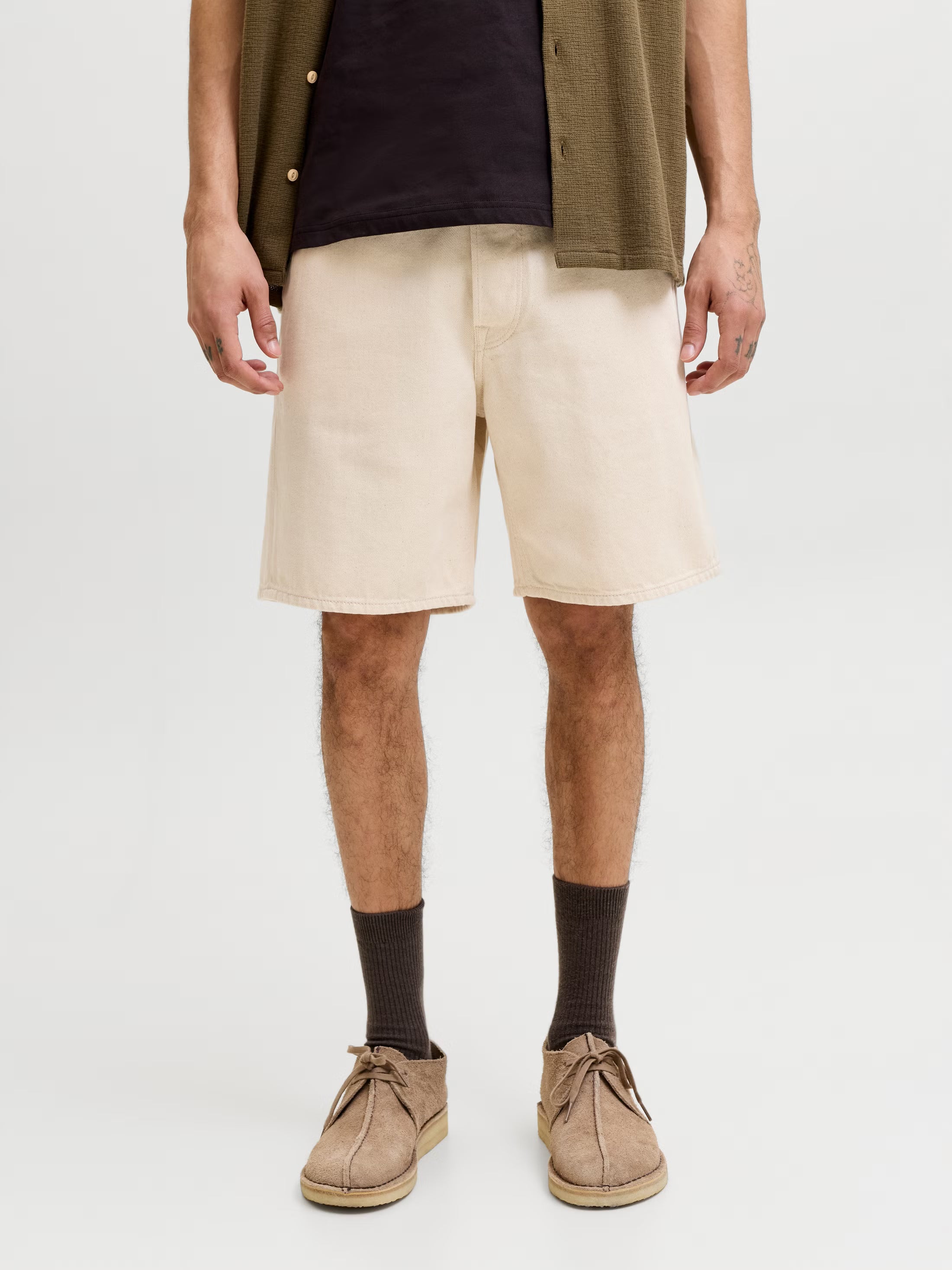 RDD Relaxed Fit Denim shorts - Beige