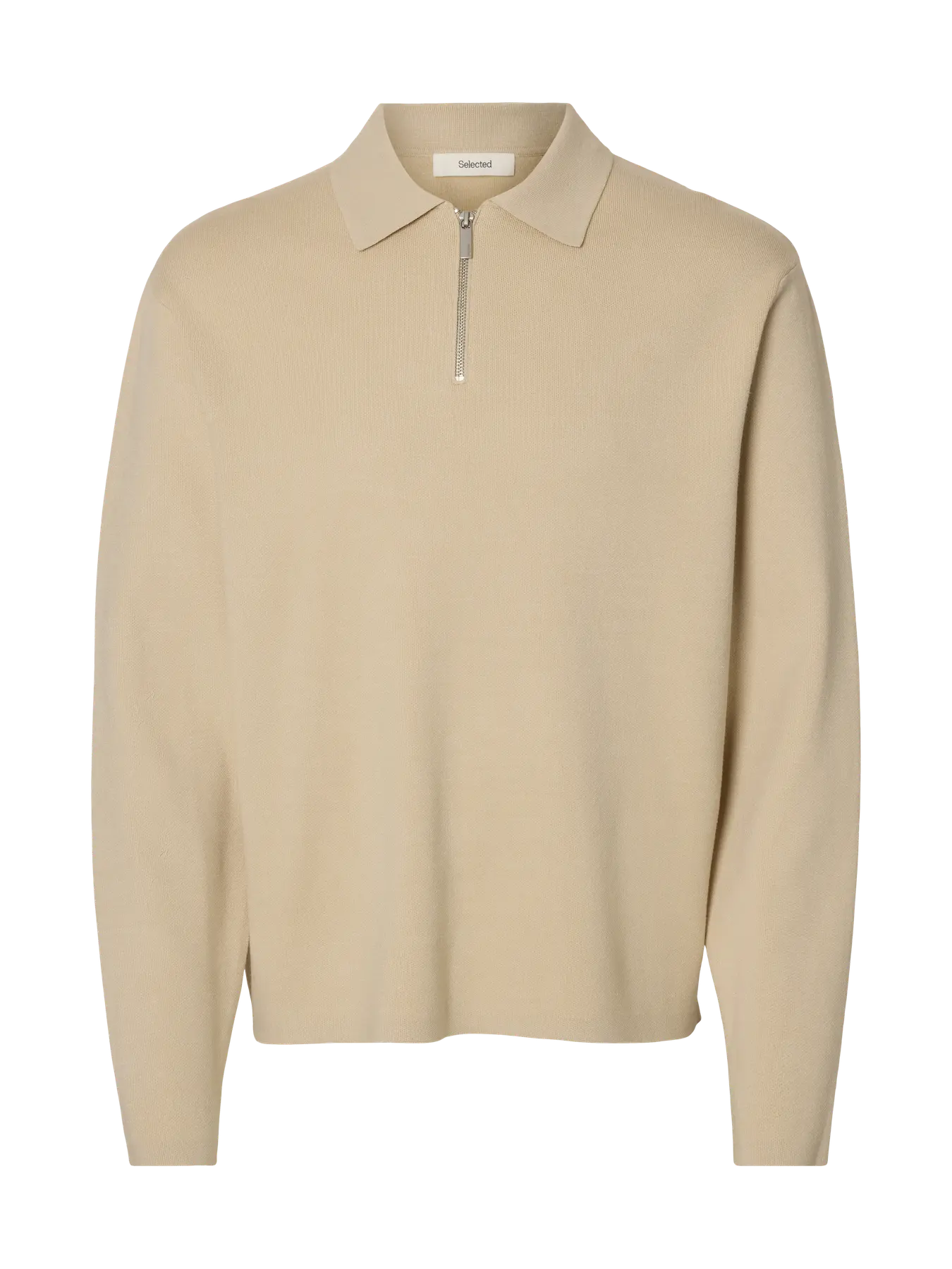 SLMTELLER FN HALF ZIP POLO – BEIGE
